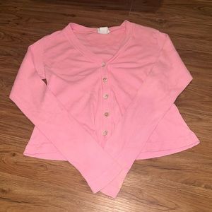 Pink Hard Tail button up sweater